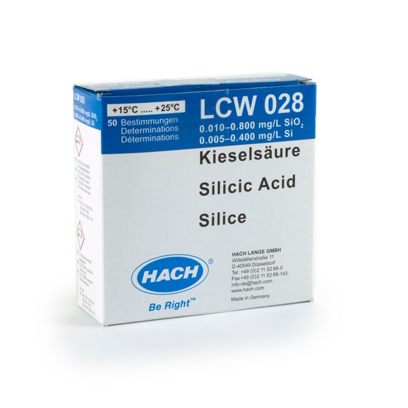 Set de reactivi pentru acid silicic, 0,01-0,8 mg/l SiO₂