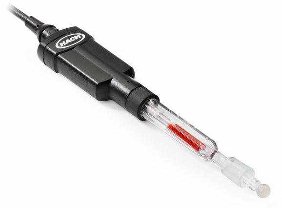 Electrod de pH Intellical PHC745 din sticlă, pentru laborator, cu posibilitate de reumplere, cu tehnologie RedRod pentru medii cu potenţial de înfundare, cablu de 1 m