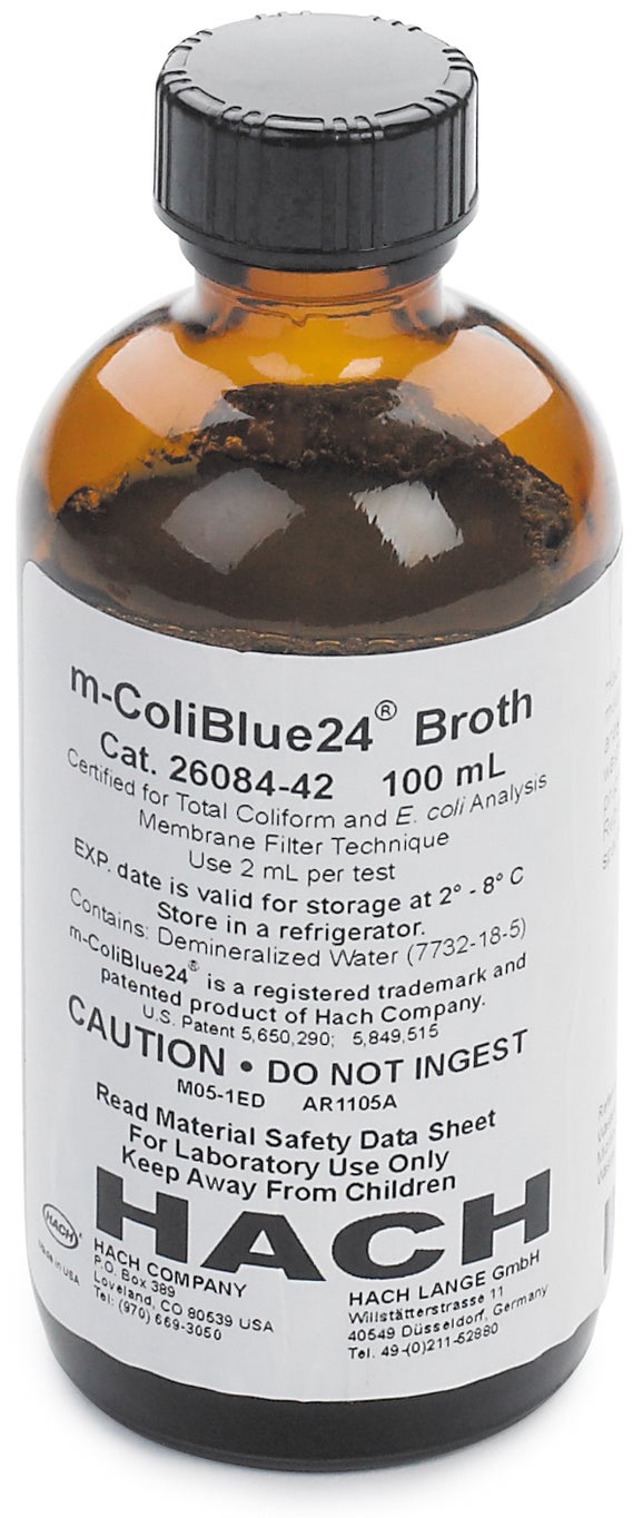 Flacon, mediu de cultură m-ColiBlue24, 100 mL (50 teste)