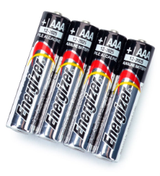 Baterii, AAA, alcaline, 1,5 V, pachet de 4 buc.