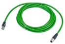 Cablu Ethernet M12 - RJ45, 5 m
