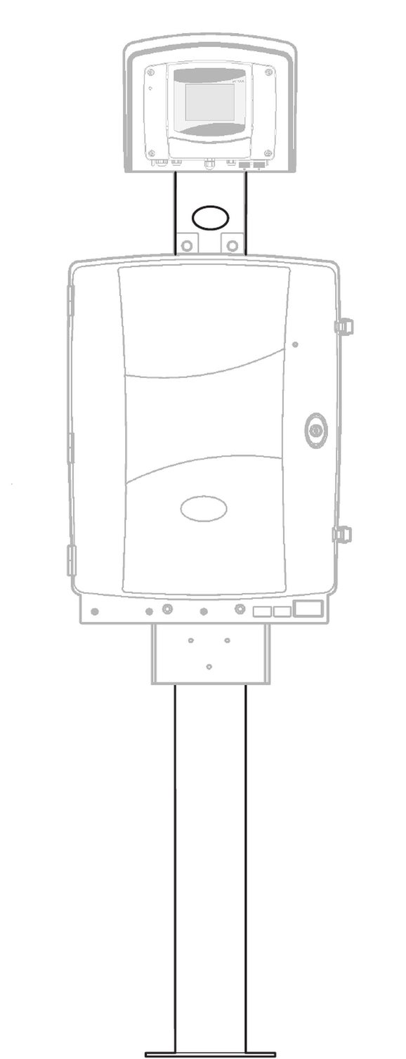 Kit de montare pe suport (1,7 m) pentru analizor SC cu controller SC